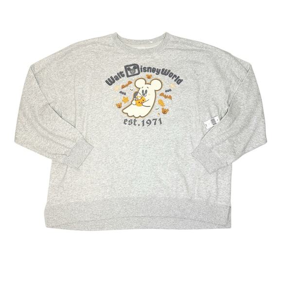 NWT 2025 Walt Disney World Halloween Mickey Mouse Sweatshirt Size 1X - Picture 1 of 4